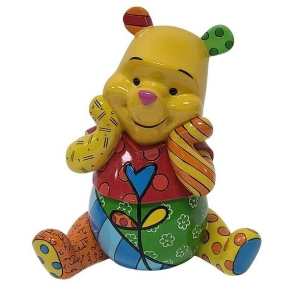 2012 Romero Britto Disney's Pooh Bear 6.5" Figure‎  NEW - Picture 1 of 6